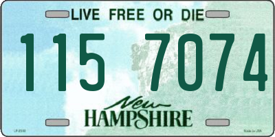 NH license plate 1157074