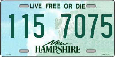 NH license plate 1157075