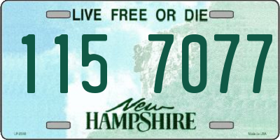 NH license plate 1157077