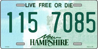 NH license plate 1157085