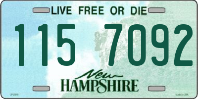 NH license plate 1157092