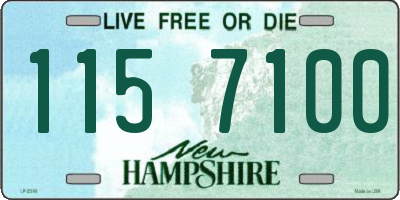 NH license plate 1157100