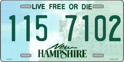 NH license plate 1157102
