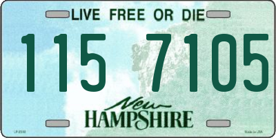 NH license plate 1157105