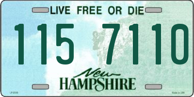 NH license plate 1157110