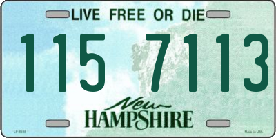 NH license plate 1157113