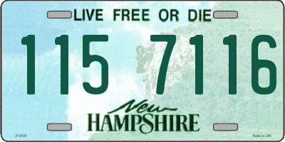 NH license plate 1157116