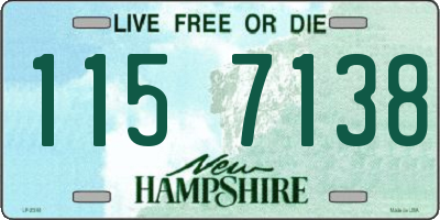 NH license plate 1157138