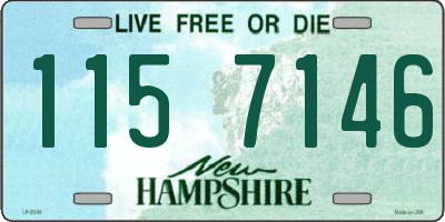 NH license plate 1157146