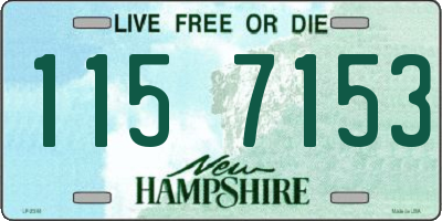 NH license plate 1157153