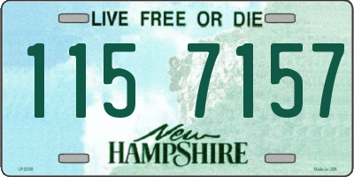 NH license plate 1157157