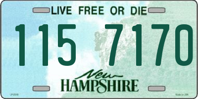 NH license plate 1157170