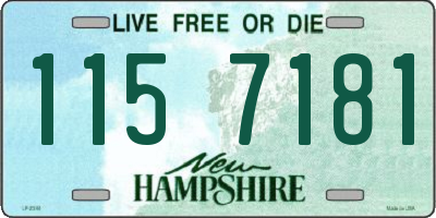 NH license plate 1157181