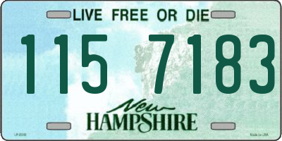 NH license plate 1157183