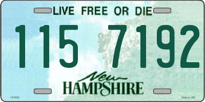 NH license plate 1157192