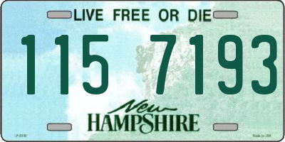 NH license plate 1157193