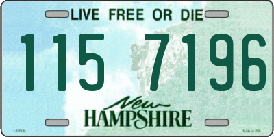 NH license plate 1157196