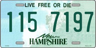 NH license plate 1157197