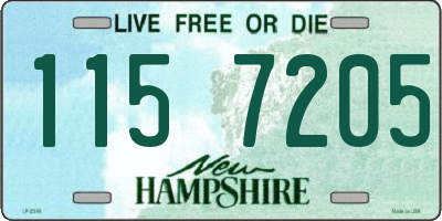 NH license plate 1157205