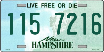 NH license plate 1157216