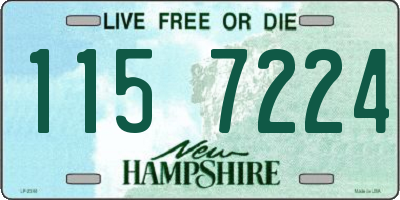 NH license plate 1157224
