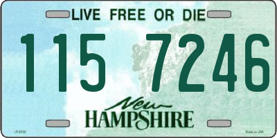 NH license plate 1157246