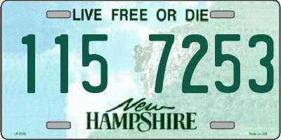 NH license plate 1157253