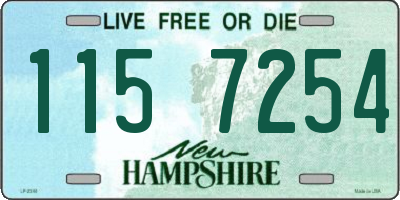 NH license plate 1157254
