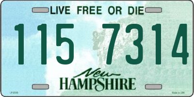 NH license plate 1157314