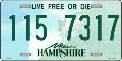 NH license plate 1157317