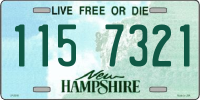 NH license plate 1157321