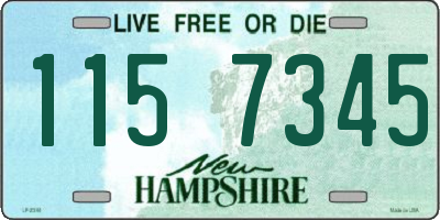 NH license plate 1157345