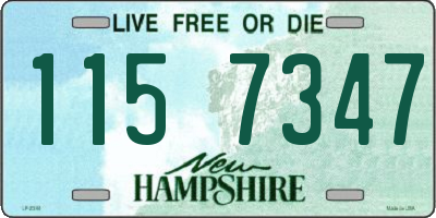 NH license plate 1157347