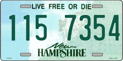 NH license plate 1157354
