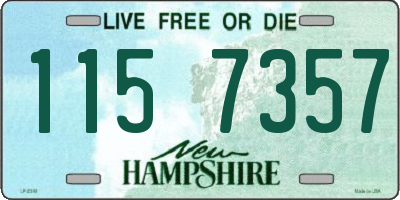 NH license plate 1157357