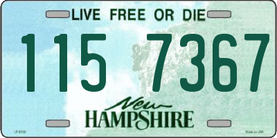 NH license plate 1157367
