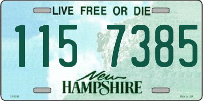 NH license plate 1157385