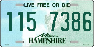 NH license plate 1157386