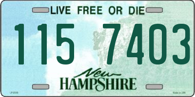 NH license plate 1157403