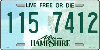 NH license plate 1157412