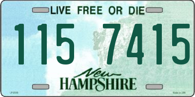 NH license plate 1157415