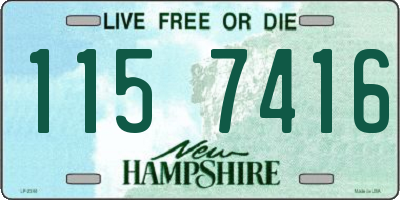 NH license plate 1157416
