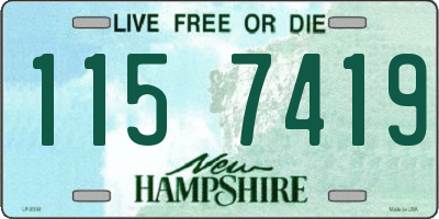 NH license plate 1157419