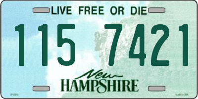 NH license plate 1157421