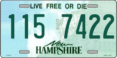 NH license plate 1157422