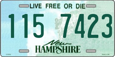 NH license plate 1157423