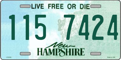 NH license plate 1157424