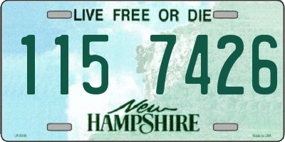 NH license plate 1157426
