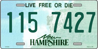 NH license plate 1157427