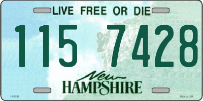 NH license plate 1157428